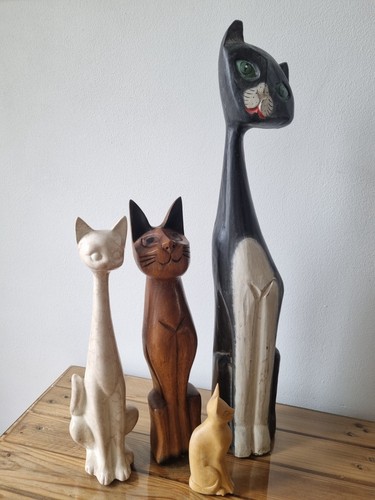Katzenfiguren skulpturen - -,