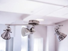 Eglo 3er LED Spot Seras Industriedesign 59,5 x 6,5 cm Deckenlampe Licht, Lampe