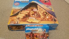 PLAYMOBIL HISTORY 5386+5391 Pyramide+Streitwagen mit Karton und Anleitung