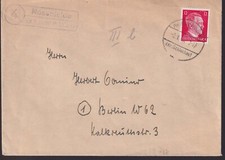DEUTSCHES REICH, Mi. 788, Postst. II, Rosenfelde ü Pr.Friedland/Schlochau 2.1.45
