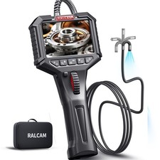 Ralcam 2-Way 180° Endoskopkamera Mit 8.5mm Lens Inspektionskamera 1080P Display