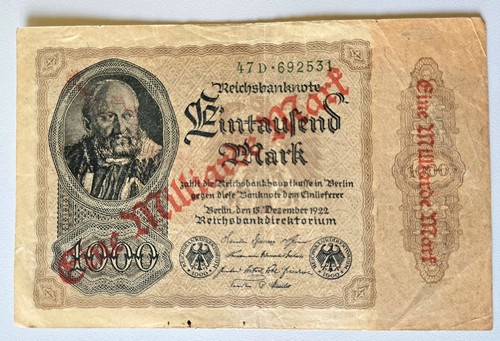 1000 reichsmark 1922 - 1000,