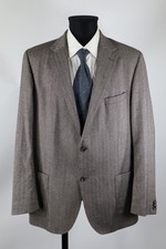Eduard Dressler schwarz-grau-braunes Tweed-Sakko Gr.56/XXL reine Schurwolle