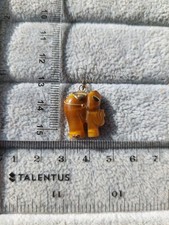 Tigerauge Anhänger Elefant