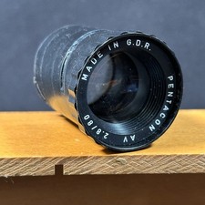 PENTACON AV 2,8/80- Meyer Görlitz Diaplan 2.8/80 Projektionbjektiv Adapter gut
