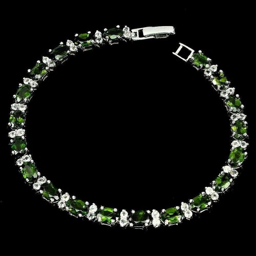 Silber armband grün - silber,