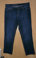 Damen-Stretch-Jeans blau  C & A Gr. 44-46  Gr. L gekürzt auf Schrittlänge 73 cm