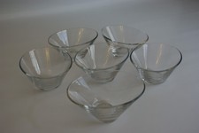6 Ovale Glasschalen, Kompottschalen, Dessertschalen, Nachtischschalen