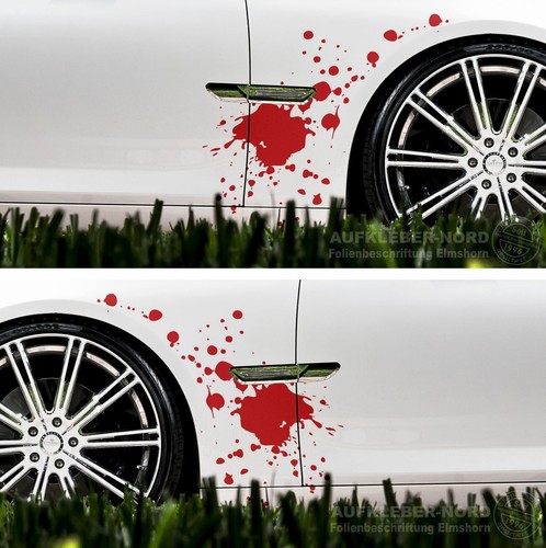 Splash blut flecken - 2x,