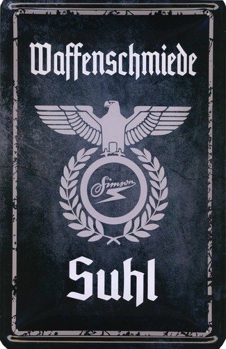 Blechschild suhl schmiede - suhl,