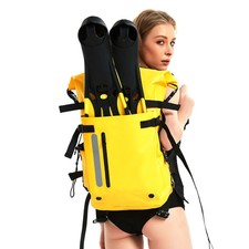 Wasserdichter Rucksack – robuster Rollverschluss, Trockentasche für Tauchflossen