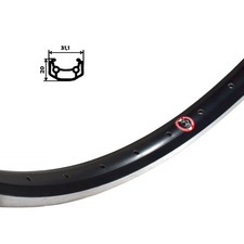 26 Zoll Fahrrad Felge Hohlkammer Security schwarz Aluminium Lastenrad 36 Loch