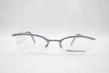 Vintage Bernd Berger 9038 Silber halbrand Brille Brillengestell eyeglasses NOS