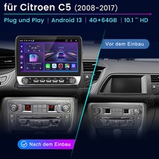 Für Citroen C5 2008-2016 Carplay Android 13 Autoradio GPS Navi 4G BT SWC 8-kern