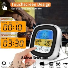 Grillthermometer Digital Bratenthermometer BBQ Smoker Fleischthermometer Fühler