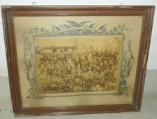 RESERVISTENBILD, GERAHMT,  65 cm x 55 cm.