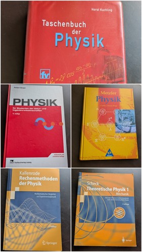 Verschiedene physik bücher - verschiedene,