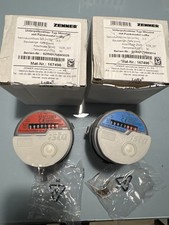 2x ZENNER Minolist Wasserzähler mit Funkmodul LoRa – Warm- & Kaltwasser