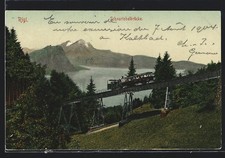 Ansichtskarte Rigi, Bergbahn