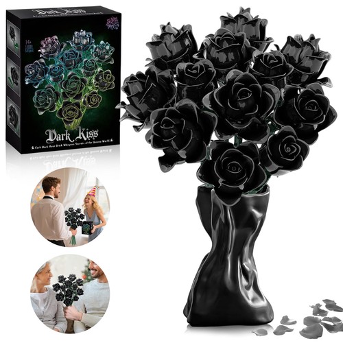 Schwarze rosen bouquet - rosen, bauset