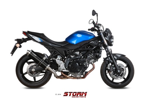Storm oval auspuff schwarz - oval,