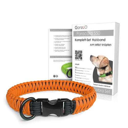 Paracord 550 hunde halsband - paracord, hunde-halsband