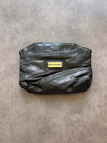 Tasche schwarz leder patchwork - schwarz,
