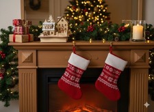 Festliche Winterlandschaft aus