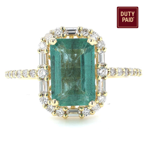 Natural emerald halo - natural,