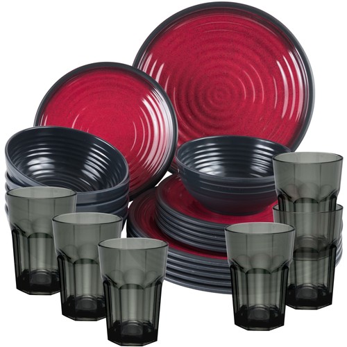 Melamin camping geschirr set - geschirr, 6