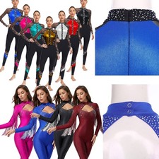 Damen Turnanzug Glitzer