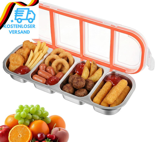 Edelstahl brotdose mit - edelstahl,
