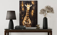 Giraffe Leinwand Bild Jungle Wildnis Wandbild Abstrakt Tier Bilder Wanddeko