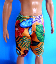 %***Barbie Ken Kleidung für Standard,Fashionistas*Hawaii-Shorts***%