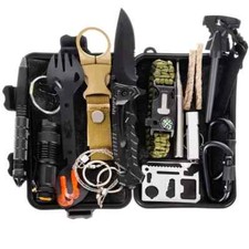 Survival Set Outdoor Überlebenspaket Kit Erste Hilfe Klappmesser Notfall Camping