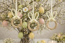 2 Stk Hänger Hase gelb