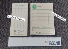 2x antike Blöcke Bitburger Kellnerblock, Rechnungsblock, Bestellblock Brauerei