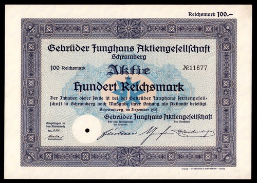 Historisches wertpapier aktie - historisches,
