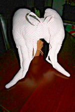 Wunderschöne Tilda  EngelFlügel XXL Groß BW ca. 41x30cm Groß  Weihnachten