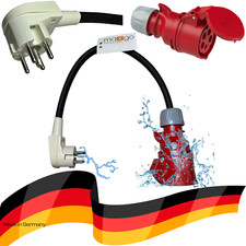 Adapter-Kabel Perilex 16A Winkelstecker auf 16A CEE-Kupplung 400V 5G2,5mm² 0,5m 