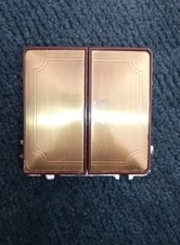 Merten Antik Messing Serien Schalter mit  Doppelwippe Wippe "alte Ausführung"