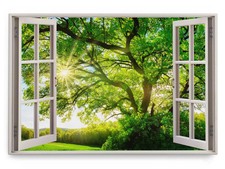 120x80cm Wandbild Fensterbild