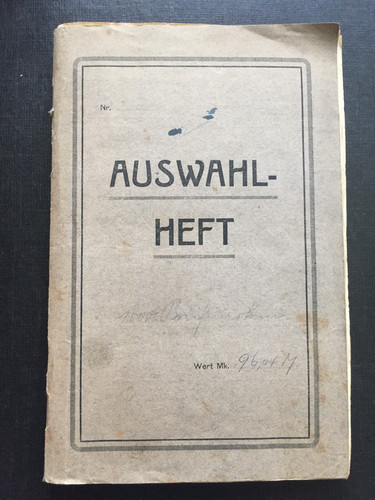 Altes auswahl heft - auswahl-,