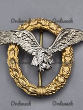 GEMEINSAMES FLUGZEUGFÜHRER- UND BEOBACHTERABZEICHEN  IN 57er FORM - VETERAN - BW