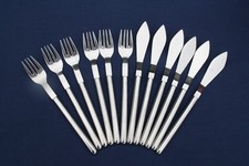 Fischbesteck 6 Messer 6 Gabeln MONO Designklassiker Peter Raacke Design