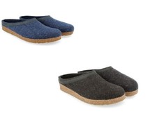 Haflinger Hausschuh Grizzly Torben 713001 Filz Wolle Kork Fussbett Gr. 38 -46