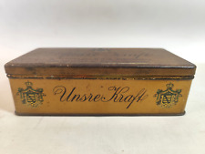 Blechdose Tabak Dose Unsre Kraft Schulmann Hoflieferant Cigaretten Dresden 1920