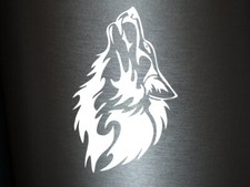 Plott Aufkleber Böser Wolf