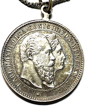 Antik Münzanhänger Silber