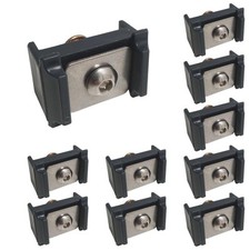 Befestigung Klemmplatte 10er Set Halterung für Doppelstabmattenzaun Anthrazit